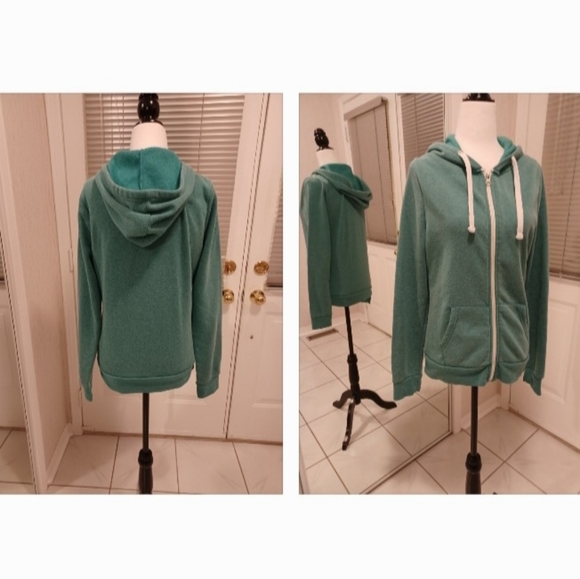 Ardene Tops - 4/$80 Green Zippered Hoodie - Size Large
